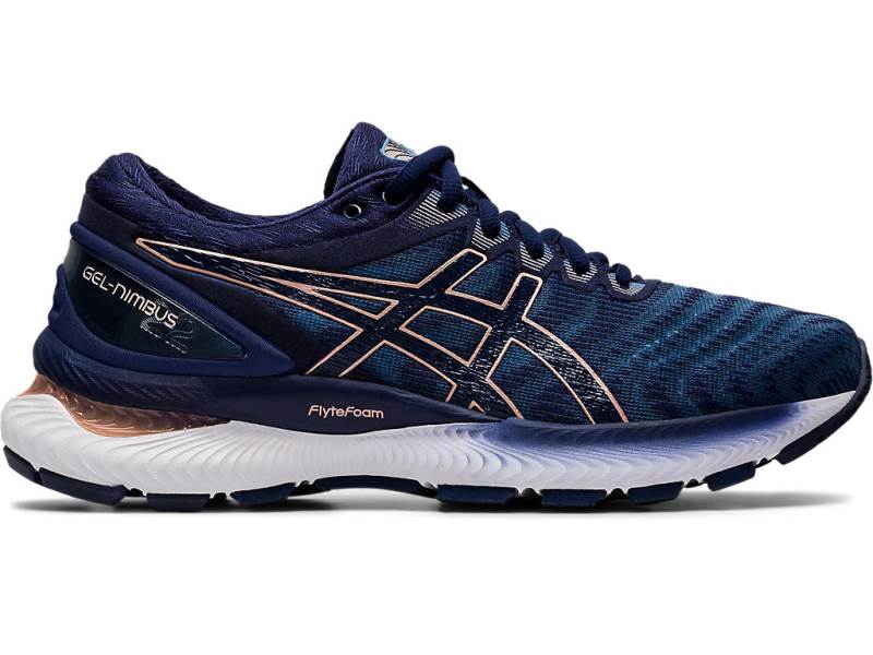 Sapatilhas Running Asics GEL-NIMBUS 22 Mulher Azul Marinho, 3792A379.531